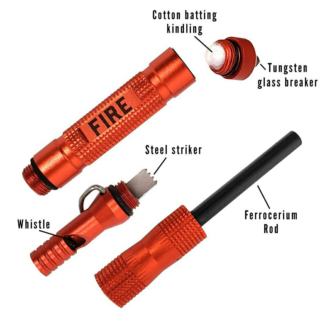 Pocket Fire Starter Multi-Tool for Camping