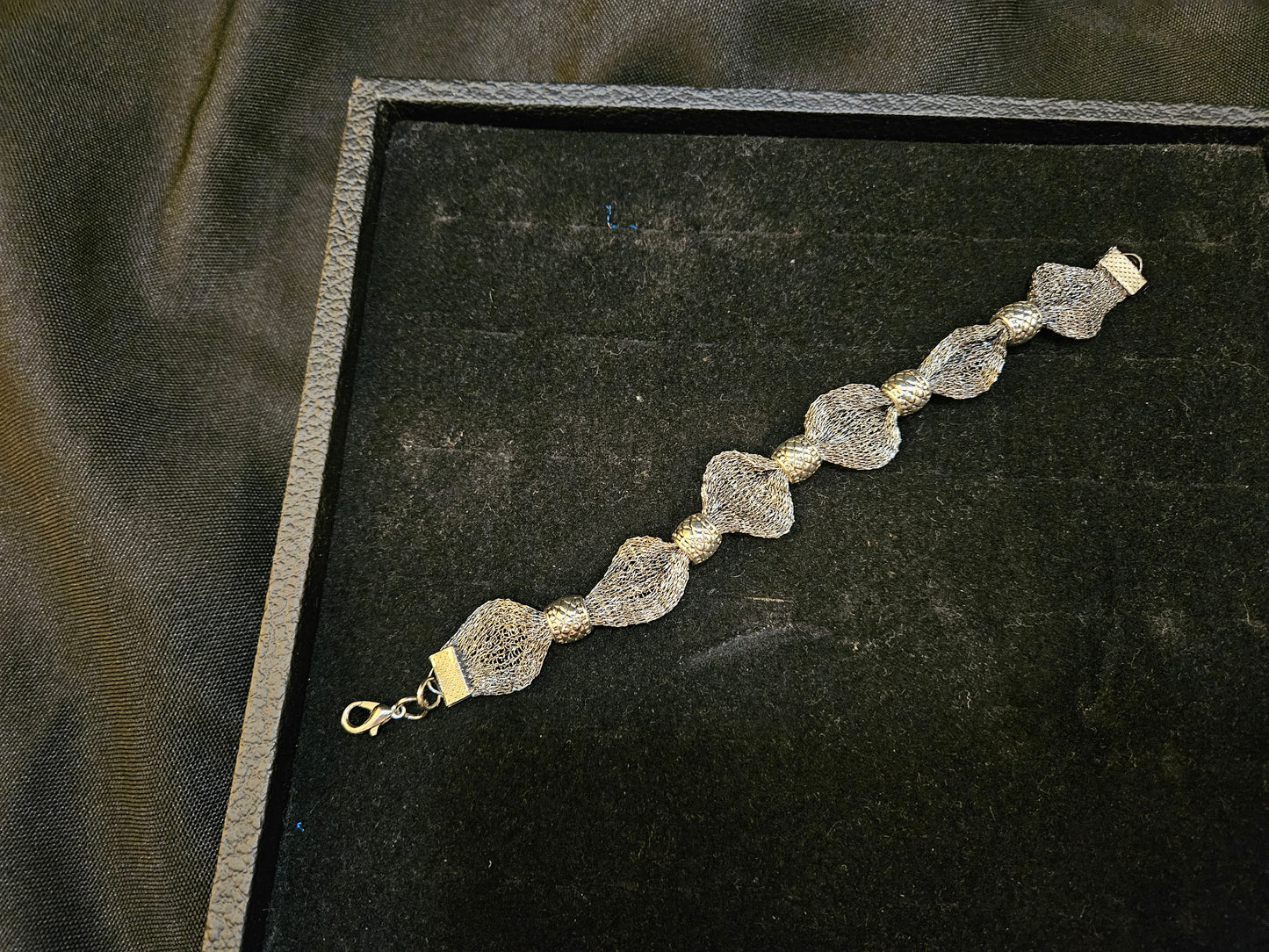 The Elegant Ruffles Bracelet- Silver