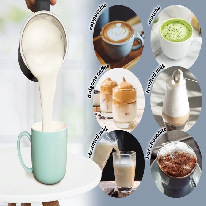 4-in-1 Automatic Milk Frother For Hot & Cold Milk