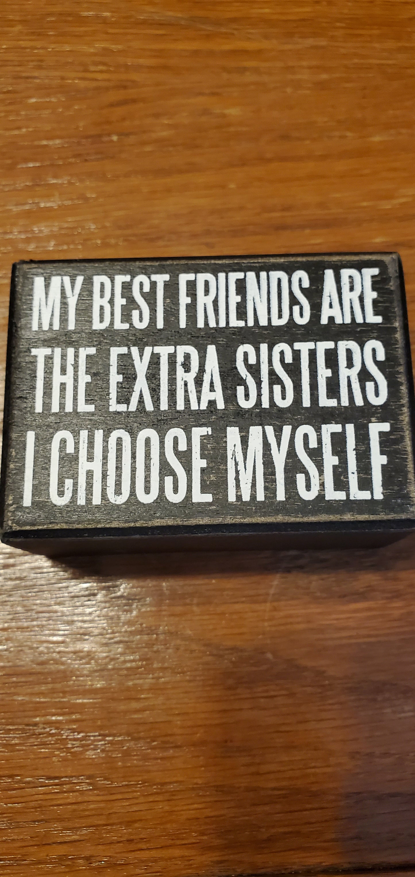 My best friends are the sister I choose myself box sign