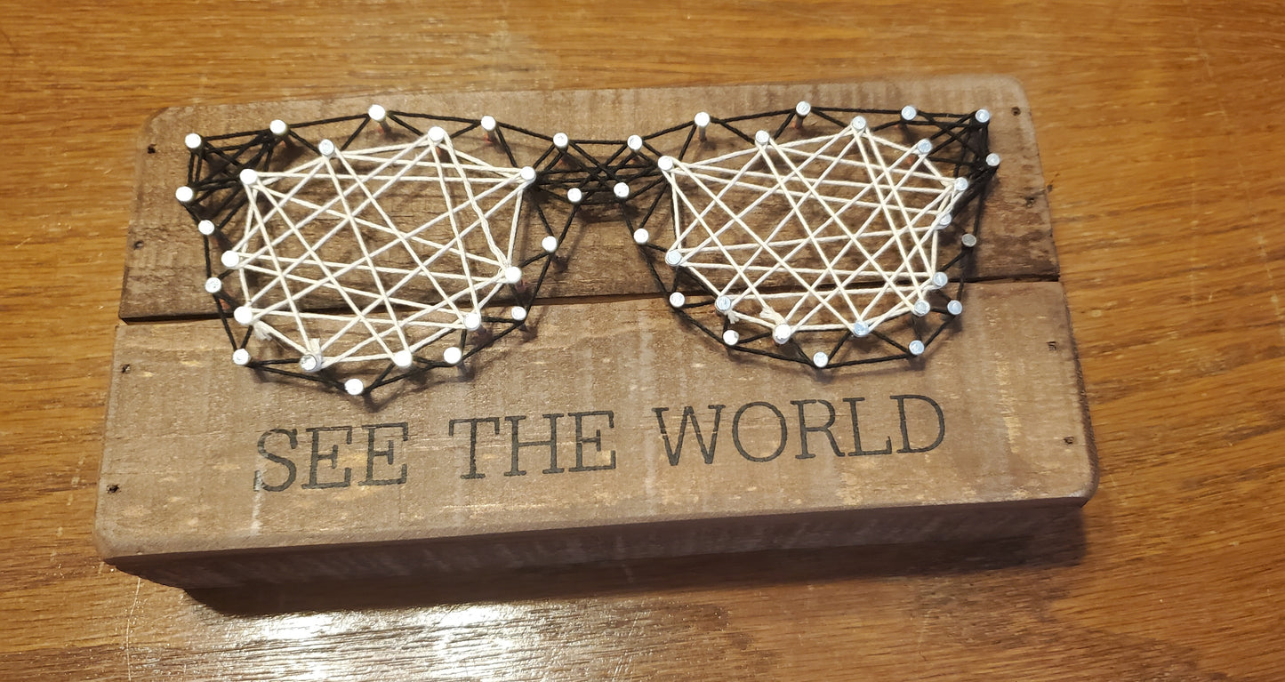 See the World Box Sign