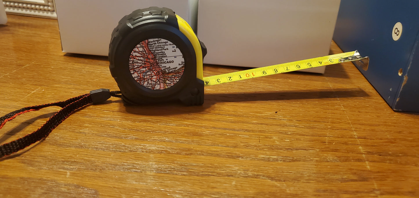 Map Tape Measure -Chicago