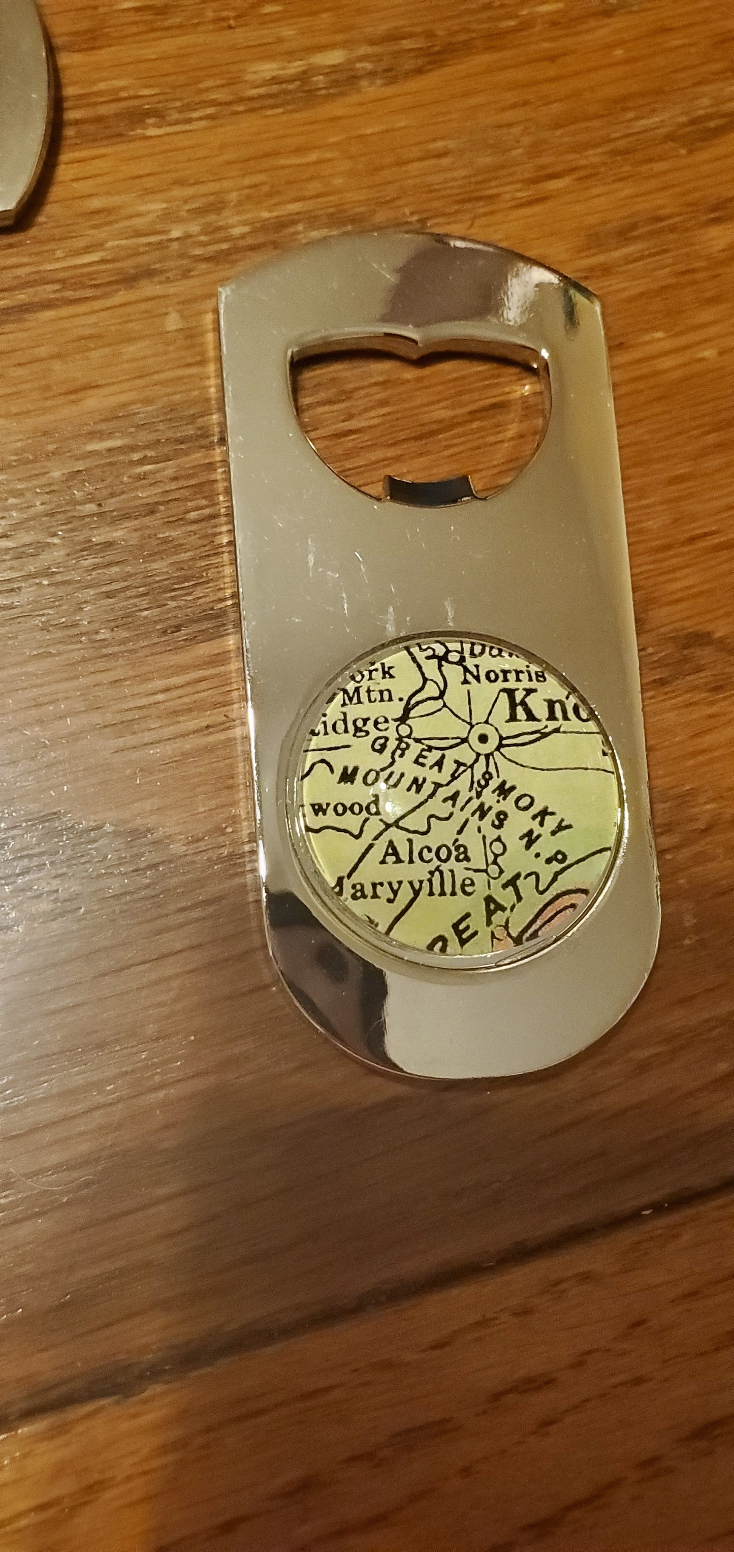 Map - Beer Bottle Opener - Great Smoky Mountains