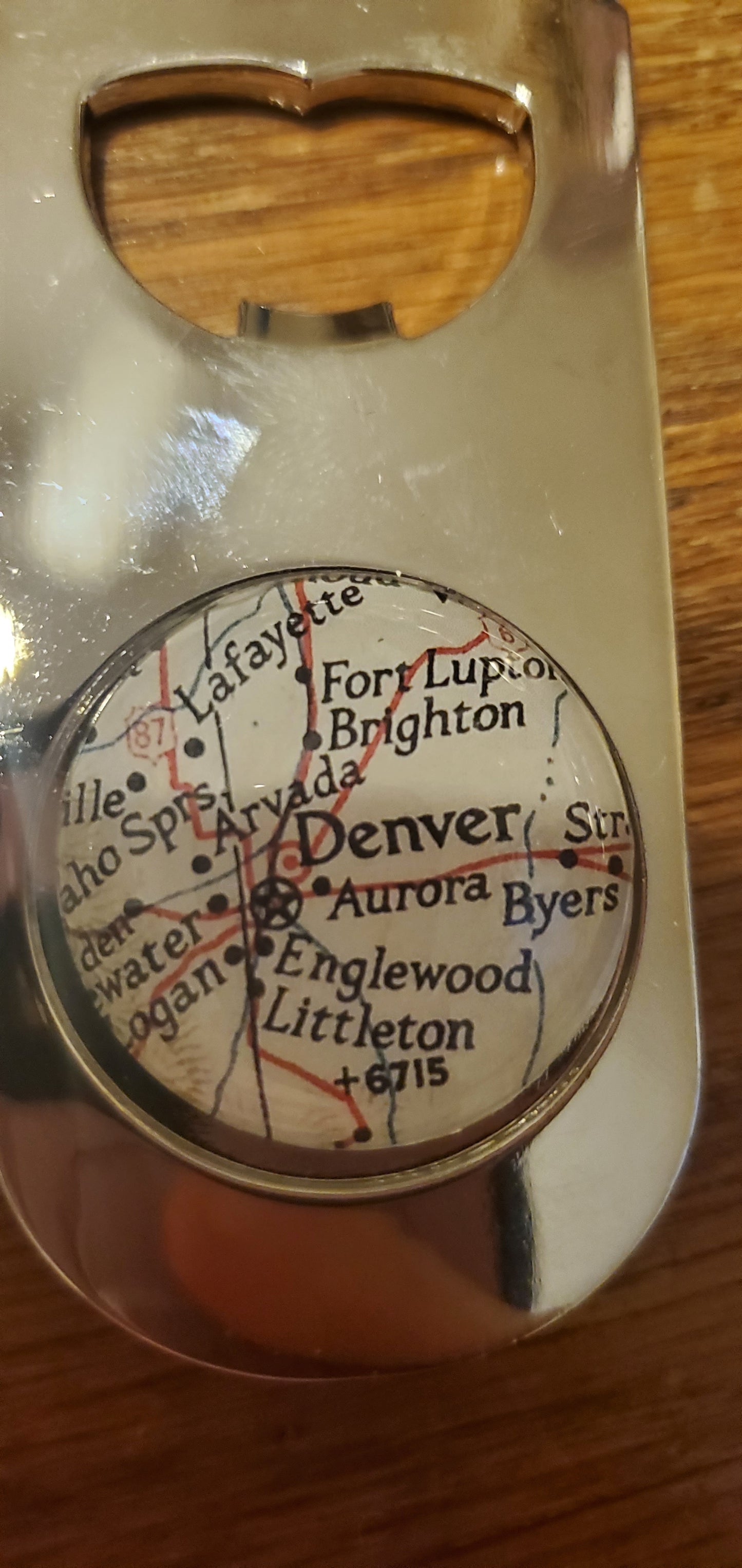 Map Beer Bottle Opener -Denver