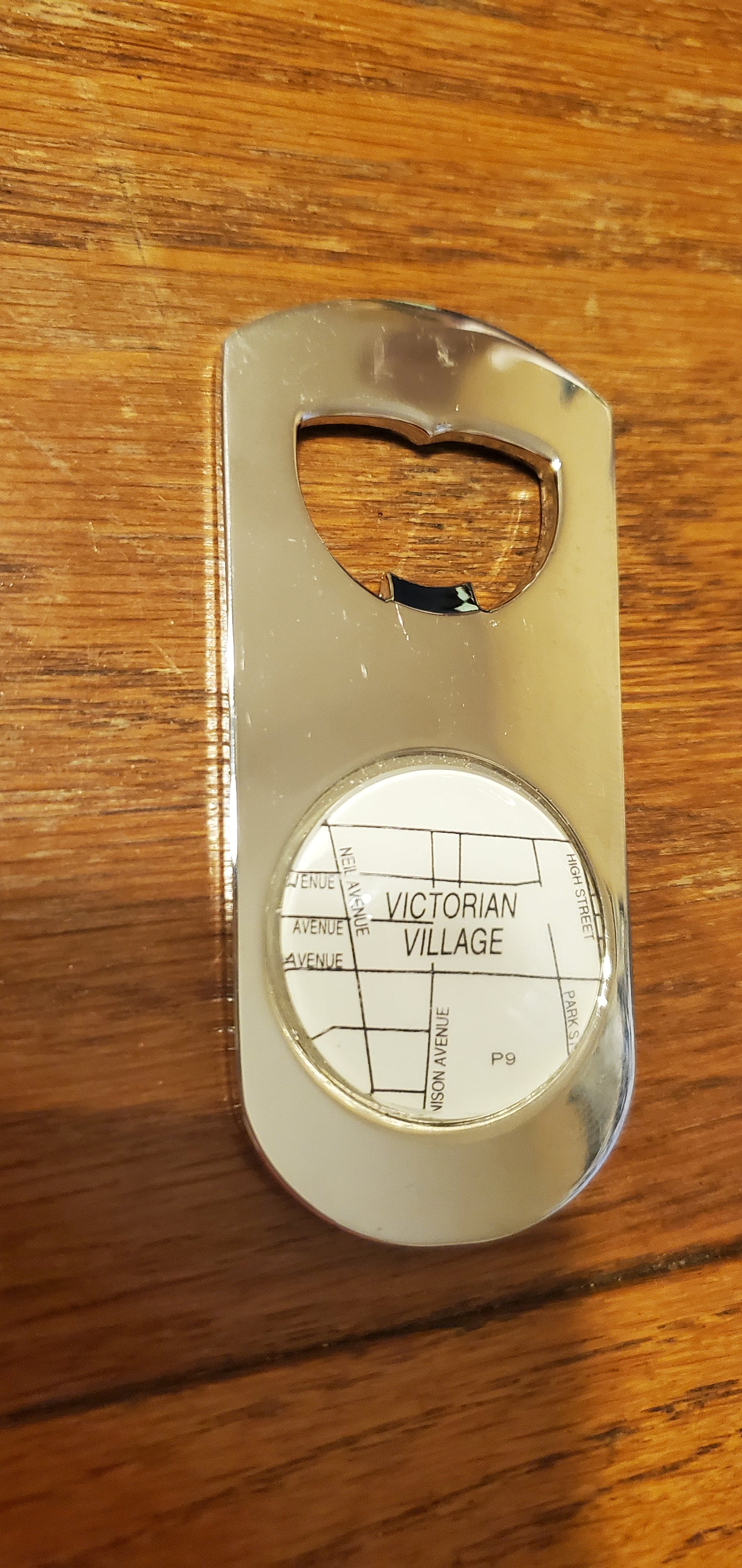 Map Beer Bottle Opener - Victorian Village, Ohio