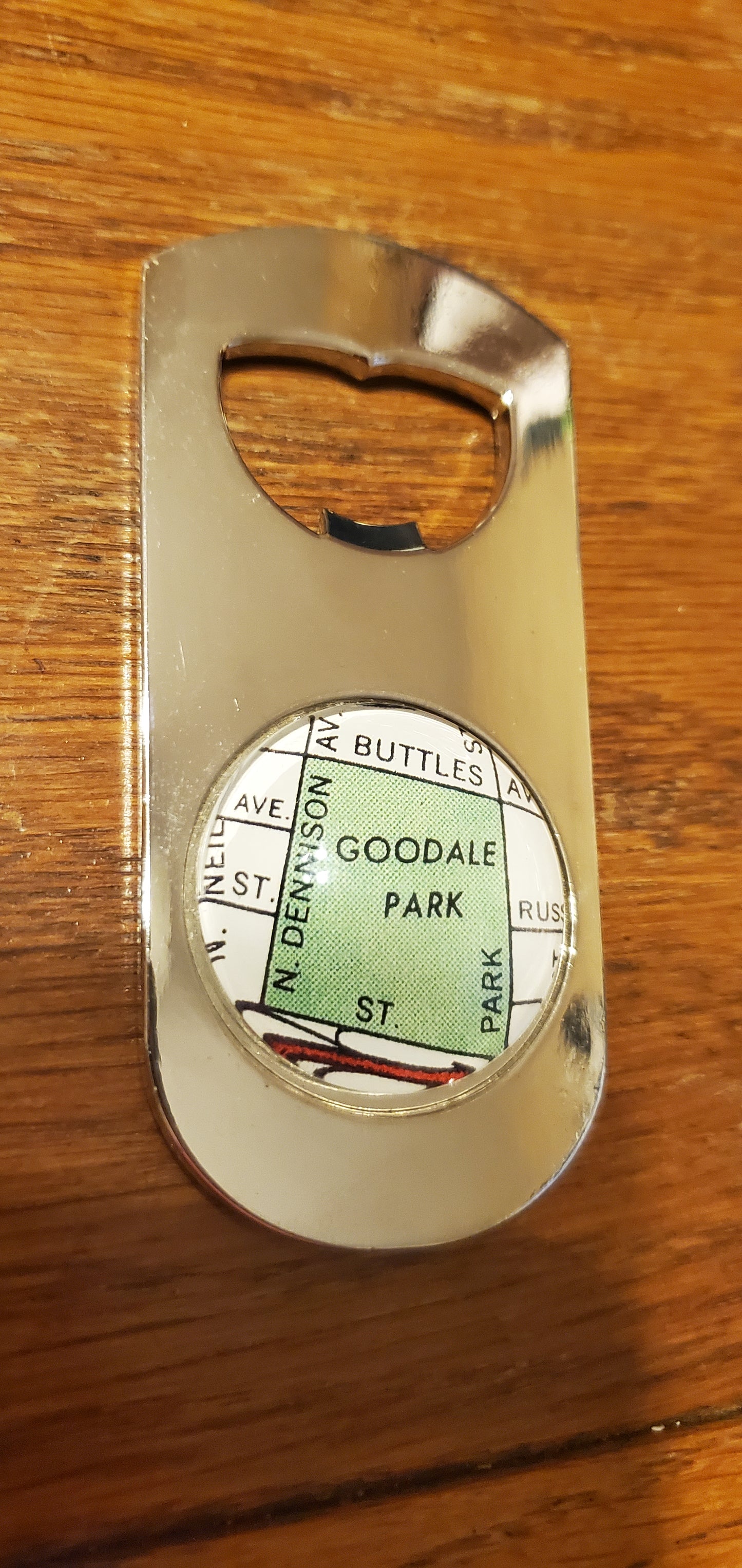 Map Beer Bottle Opener -Goodale Park