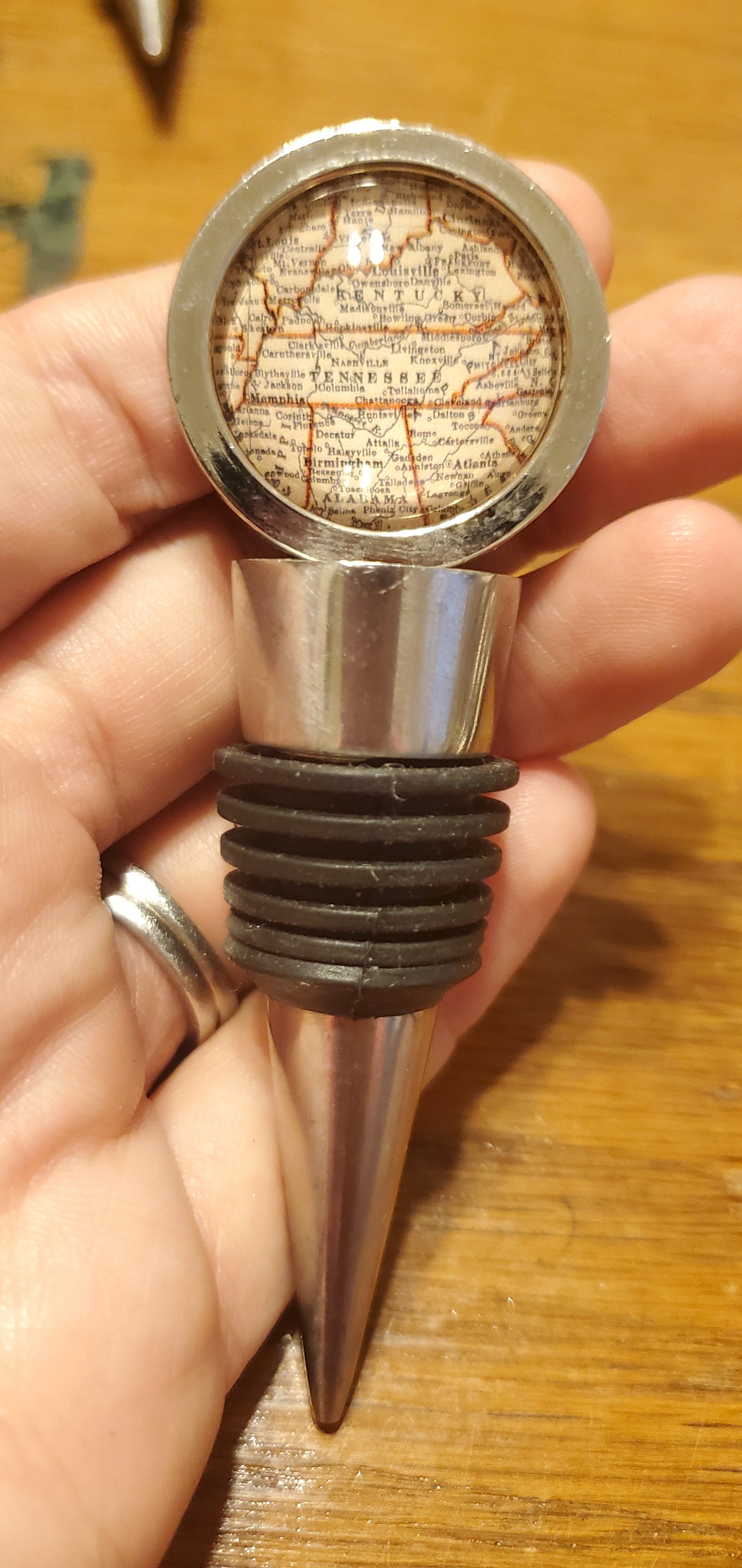 Map Wine Stopper -Multi-State