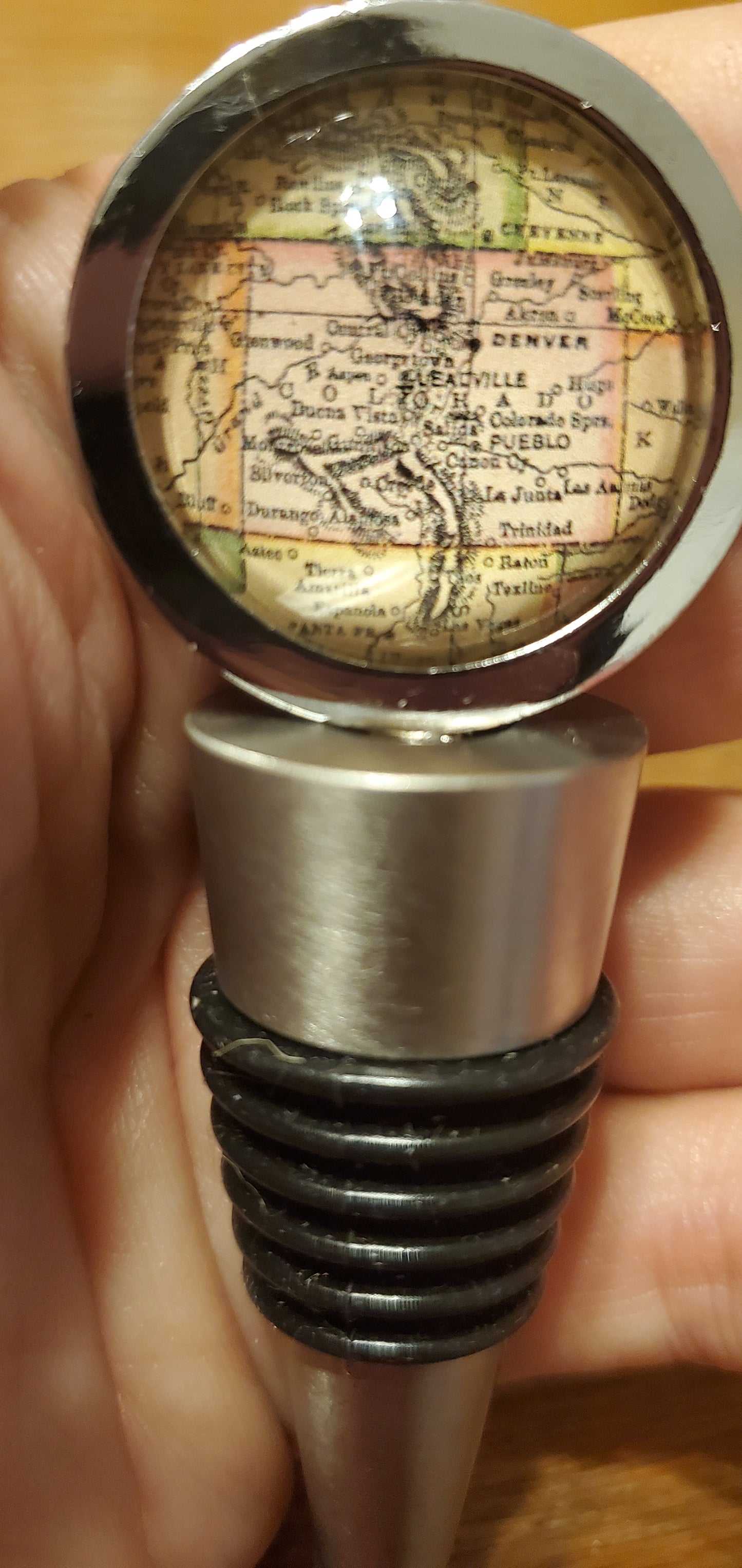 Map Wine Stopper - Colorado