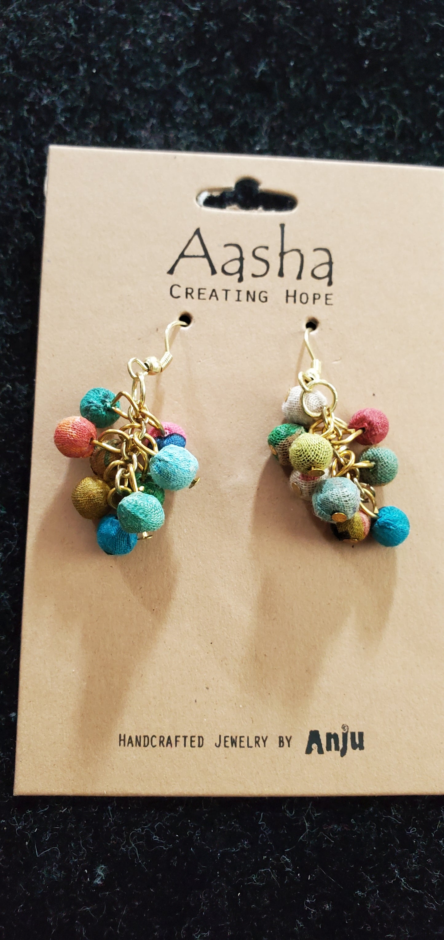 Aasha Cluster Dangle Earrings
