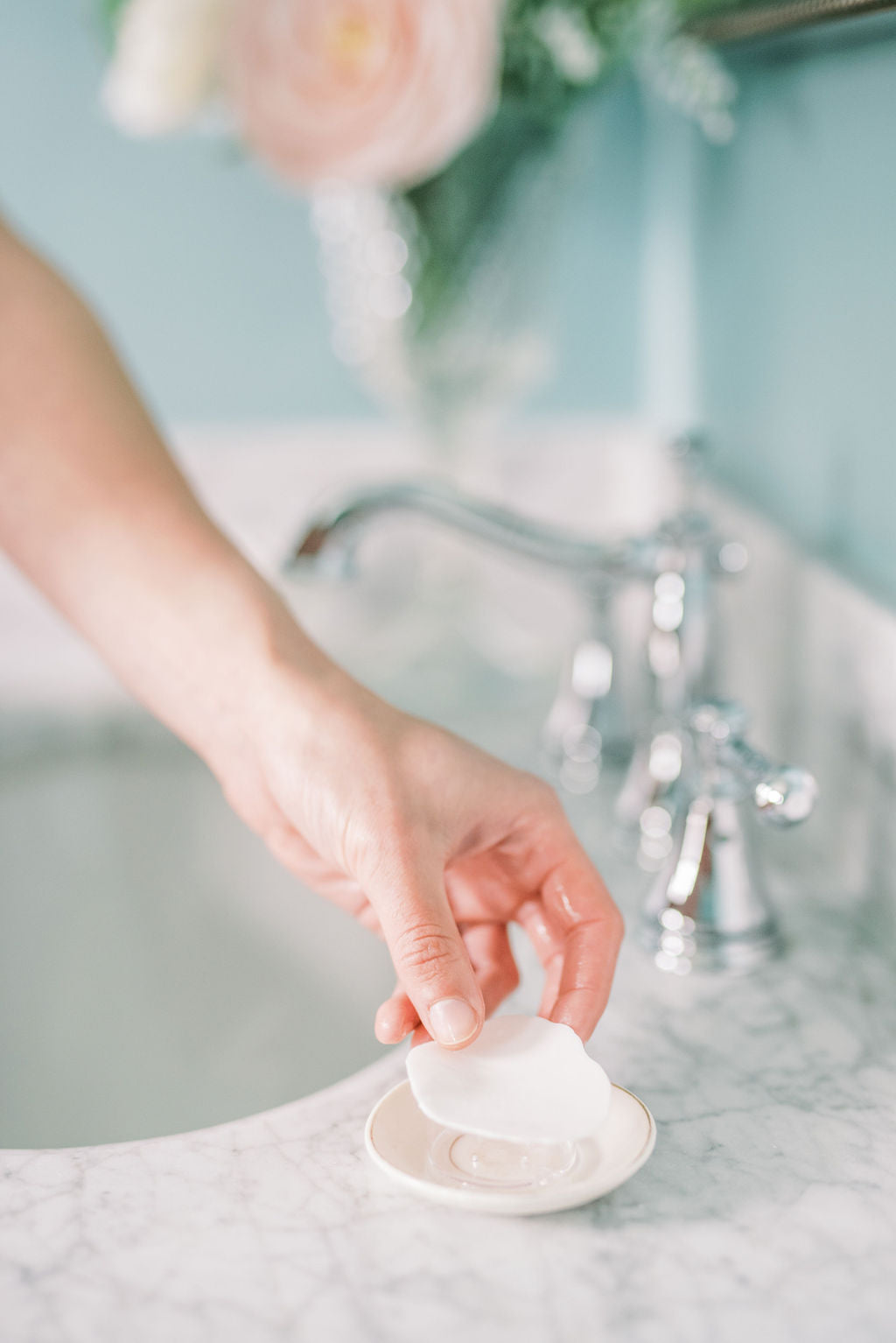 Gracious Pearl -Soap Flower