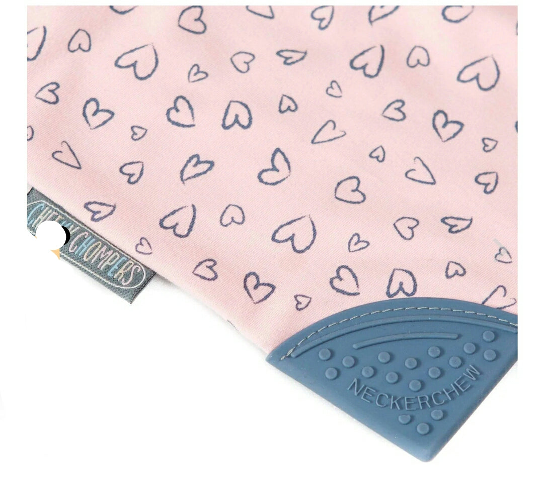 Heart Teething Bib -Neckerchew