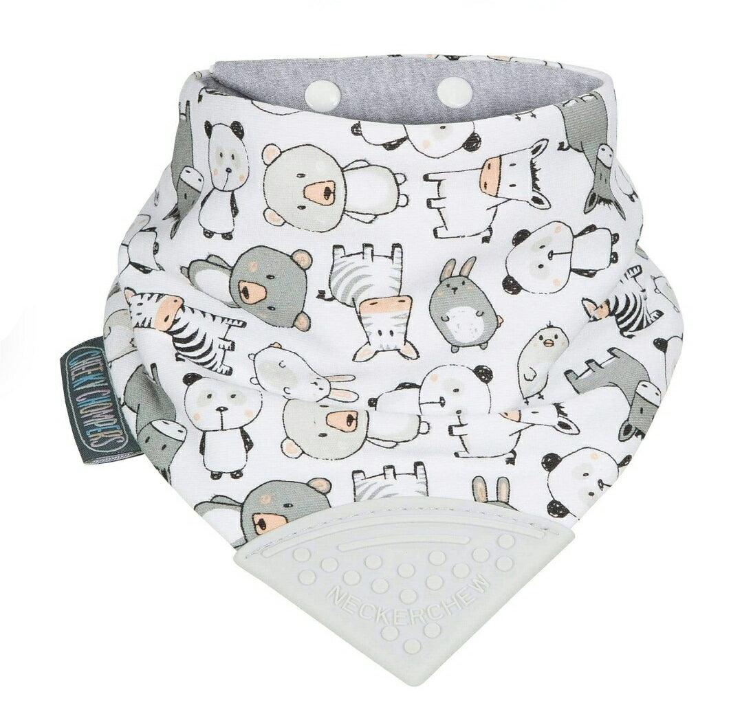 Panda Pals- Teething Bib -Neckerchew