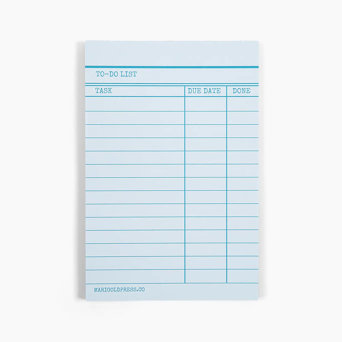 Library Card Notepad - Blue