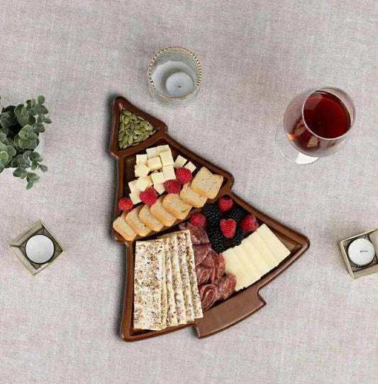 Christmas Tree Reversible Serving Tray - Charcuterie Board