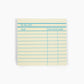 Library Card Post-It ® Sticky Notes - Yellow