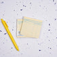 Library Card Post-It ® Sticky Notes - Yellow