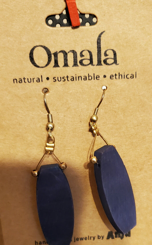 Omala - Navy Blue Earrings